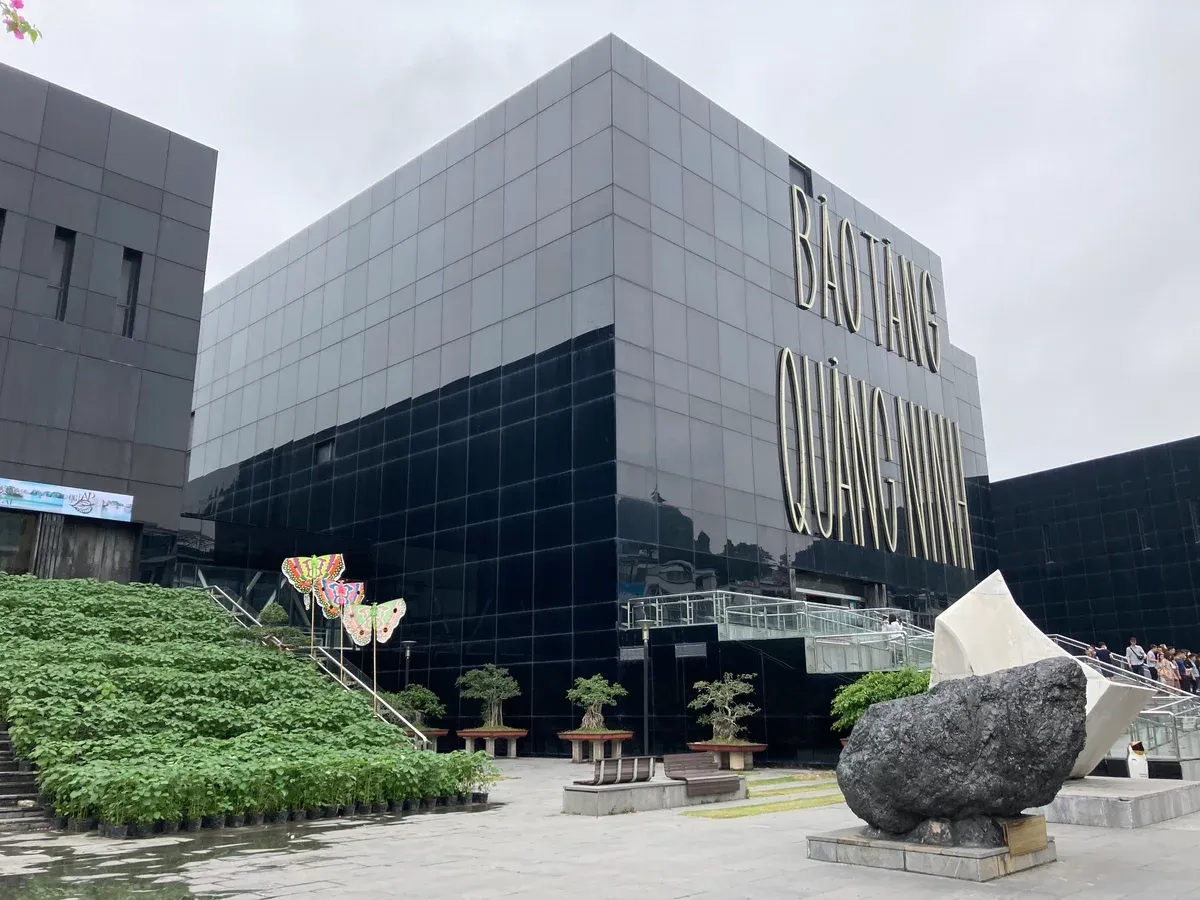 Quang Ninh Museum building in Ha Long city, a landmark near Ha Long Bay junk boat cruise piers