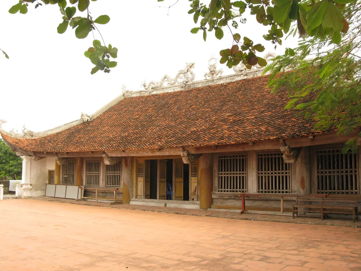 Communal house on Quan Lan island in Bai Tu Long Bay, Halong Bay cruise area